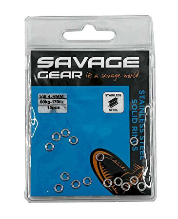 Savage Gear Solid Rings SS 15 Pcs S 260LB 120KG