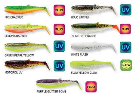Savage Gear Cannibal Shad 10cm 9gr Sahte Balık Chartreuse Pumpkin