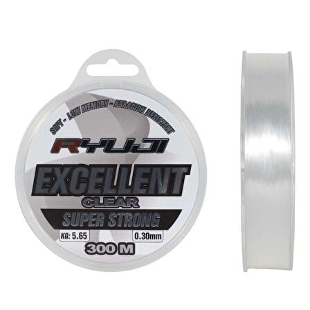 RYUJI EXCELLENT 300M CLEAR MİSİNA Standart-0,30