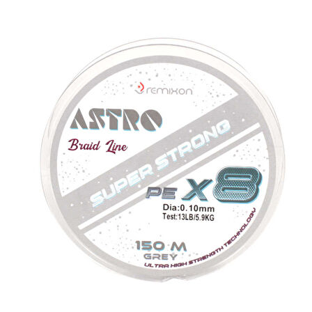 REMIXON ASTRO 8X150M, GREY İP MİSİNA Standart-0.16MM