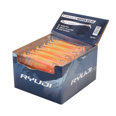 RYUJI MISTER SHAD 10CM, 7GR (1AD) RED HEAD UV-Standart