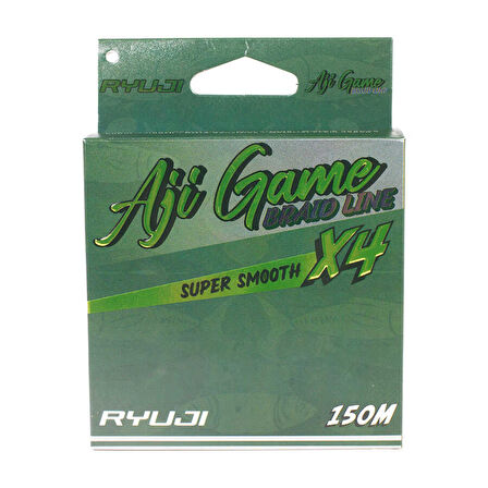 RYUJI AJI GAME 4X, 150M, DARK GREEN İP MİSİNA Standart-0.04MM