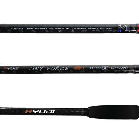 RYUJI SKY FORCE FUJI 2.48MT, 4-35GR, 2P SPIN KAMIŞ Standart-Standart