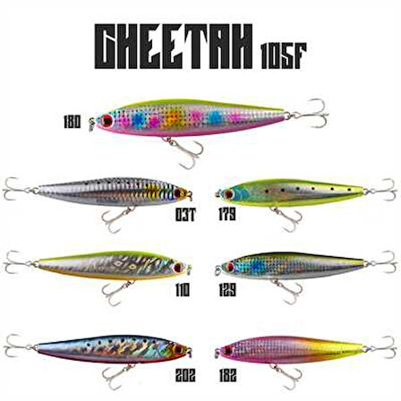 Fujin Cheetah 105F 19gr 10.5cm Maket Balık 110 Tequila Halo