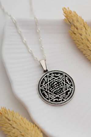 Hz. Süleyman Mührü Kadın Gümüş Kolye