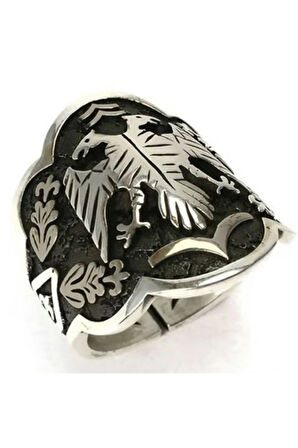 Diriliş Ertuğrul Başparmak Zihgir Okçu Gümüş Erkek Yüzüğü