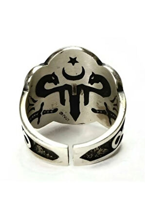 Diriliş Ertuğrul Başparmak Zihgir Okçu Gümüş Erkek Yüzüğü