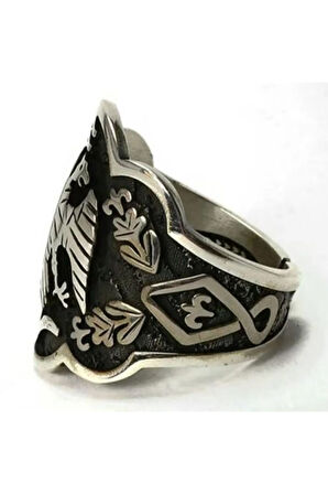 Diriliş Ertuğrul Başparmak Zihgir Okçu Gümüş Erkek Yüzüğü