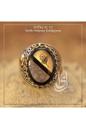 İslam Usta Tasarımı Istiklal Model 2 Gümüş Erkek Yüzük