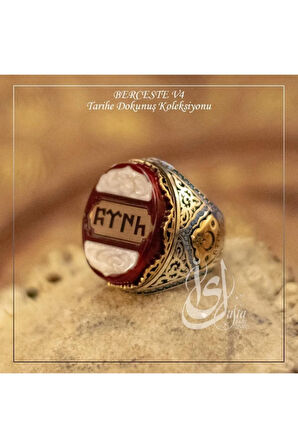 Islam Usta Tasarımı Berceste Model 4 Gümüş Erkek Yüzük