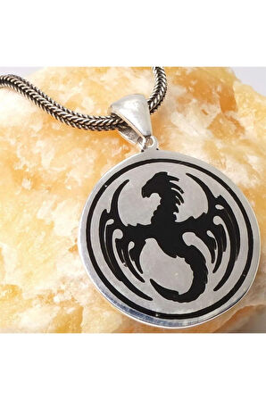 Ejderha Gümüş Erkek Kolye Zincir
