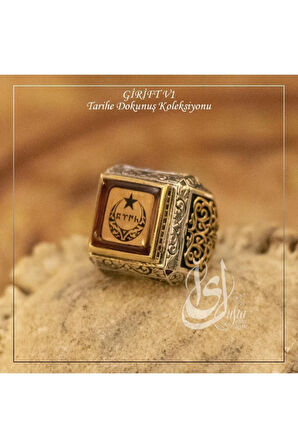 Islam Usta Tasarımı Girift Model 1 Gümüş Erkek Yüzük