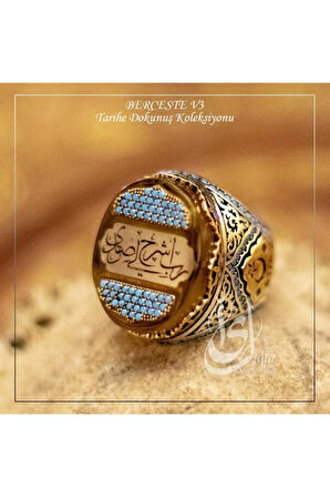 Islam Usta Tasarımı Berceste Model 3 Gümüş Erkek Yüzük