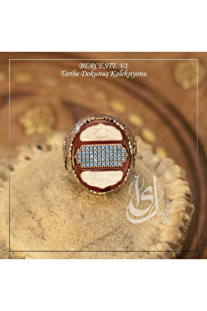 Islam Usta Tasarımı Berceste Model 1 Gümüş Erkek Yüzük
