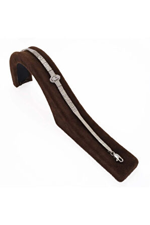 Elips Su Yolu Gümüş Bileklik