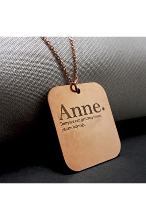 Annelere Özel Kadın Gümüş Kolye Zincir