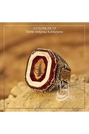 Islam Usta Tasarımı Efsunkar Model 4 Gümüş Erkek Yüzük