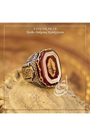 Islam Usta Tasarımı Efsunkar Model 4 Gümüş Erkek Yüzük