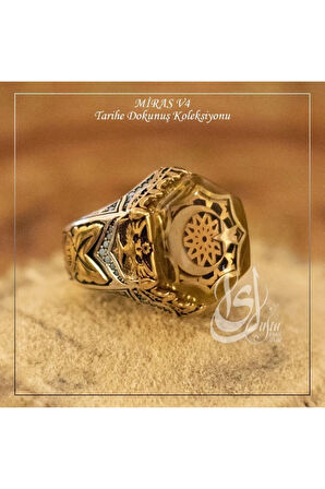 Islam Usta Tasarımı Miras Model 4 Gümüş Erkek Yüzük