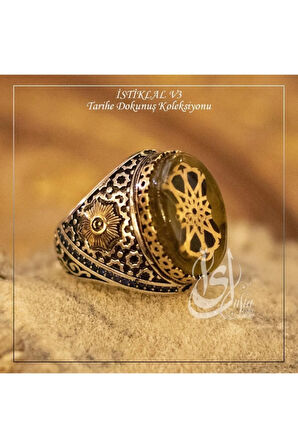 Islam Usta Tasarımı Istiklal Model 3 Gümüş Erkek Yüzük