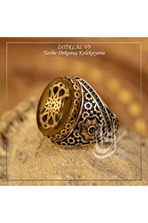 Islam Usta Tasarımı Istiklal Model 3 Gümüş Erkek Yüzük