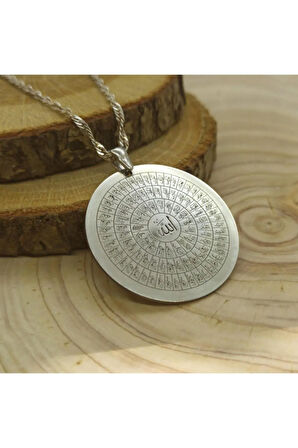 Esma-ül Hüsna Kadın 925 Ayar Gümüş Kolye Zincir Gklgmsceltl