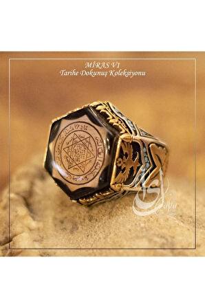 Islam Usta Tasarımı Miras Model 1 Gümüş Erkek Yüzük