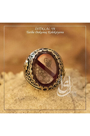 Islam Usta Tasarımı Istiklal Model 6 Gümüş Erkek Yüzük