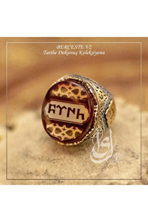 Islam Usta Tasarımı Berceste Model 2 Gümüş Erkek Yüzük