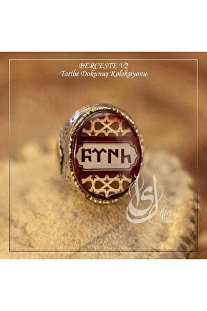 Islam Usta Tasarımı Berceste Model 2 Gümüş Erkek Yüzük