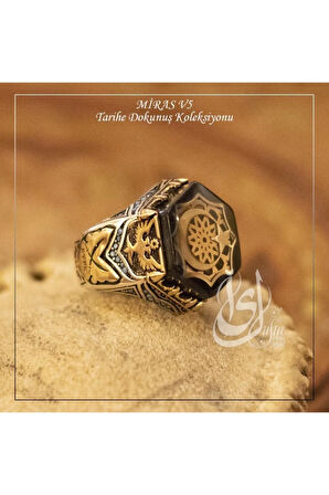 Islam Usta Tasarımı Miras Model 5 Gümüş Erkek Yüzük