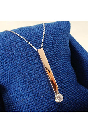 Nested Çubuk Model 925 Ayar Gümüş Kolye