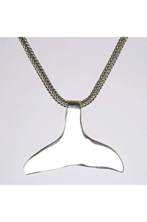 Balina Kuyruğu Erkek Gümüş Kolye Zincir