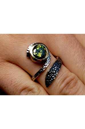 Edebali Usta Özel Tasarımı Namütenahi Gümüş Kadın Yüzük