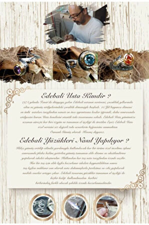 Edebali Usta Özel Tasarımı Namütenahi Gümüş Kadın Yüzük