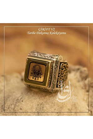 Islam Usta Tasarımı Girift Model 1 Gümüş Erkek Yüzük