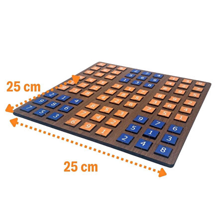 CELİK AVM® 9 Bölümlü Ahşap Sudoku Eğitici Oyun Seti