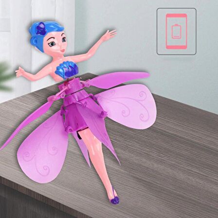 Uçan Peri Hareket Sensörlü Flying Fairy Elsa Oyuncak Drone Prenses