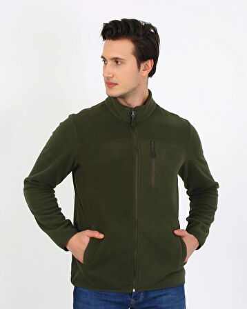 6019 Regular Fit Yumuşak Dokulu Kışlık Mikro Polar Hırka