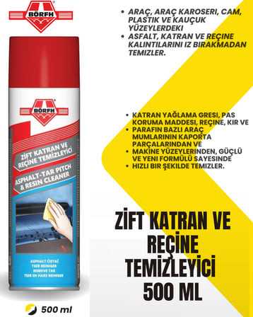 ZİFT KATRAN VE REÇİNE TEMİZLEYİCİ 500 ML