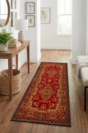 A-7 Salon Mutfak Yatak Odası Dijital Baskı Yolluk Halı Kahve