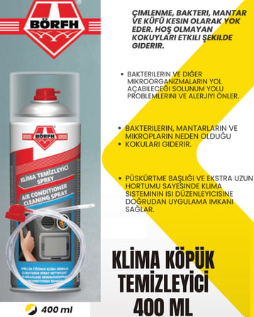 KLİMA KÖPÜK TEMİZLEYİCİ 400 ML