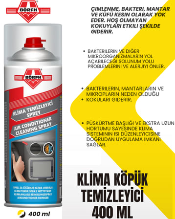 KLİMA KÖPÜK TEMİZLEYİCİ 400 ML
