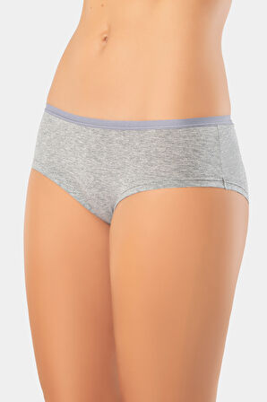 Türen Kadın Likralı 2'li Pamuklu Hipster Külot 918/Siyah-Gri