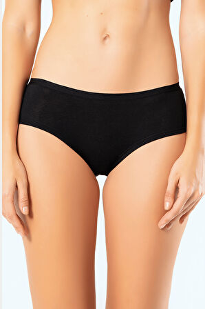 Türen Kadın Likralı 2'li Pamuklu Hipster Külot 918/Siyah-Gri