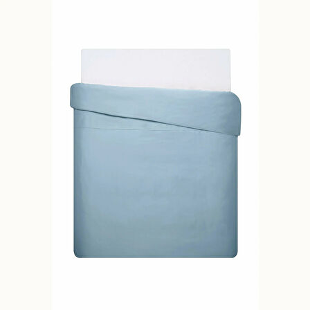 Linens Mix&Match Pamuk Saten Çift Kişilik Nevresim Kılıfı Mavi