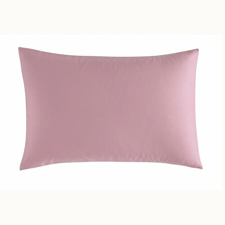 Linens Mix&Match Pamuk Saten 2'li Standart Yastık Kılıfı Seti Gül Kurusu