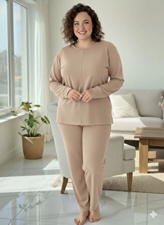 KADIN BEJ EŞOFMAN TAKIMI