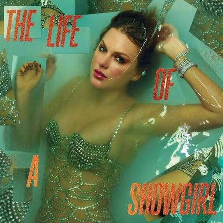 Taylor Swift - The Life Of A Showgirl (portofino Orange Glitter Vinyl) Plak