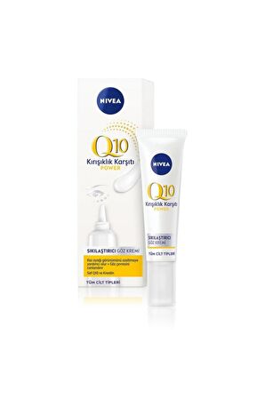 Nivea Q10 Kırışıklık Karşıtı Göz Bakım Kremi 15ml, Şişkinlik Ve Koyu Halka Görünümü, Koenzim, Kreatin